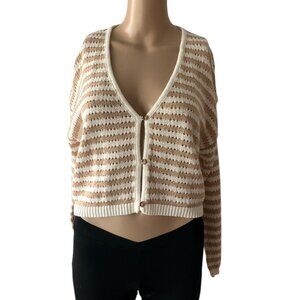 Miou Muse Open Stitch Knit Cardigan